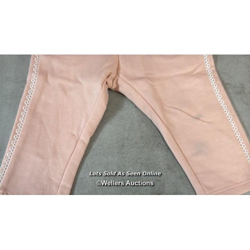 8227 - RRP: 115 - CHLOE FLEECE GUIPURE SIDE TROUSER / 12M / NEW WITH TAGS / SEE IMAGES / S27