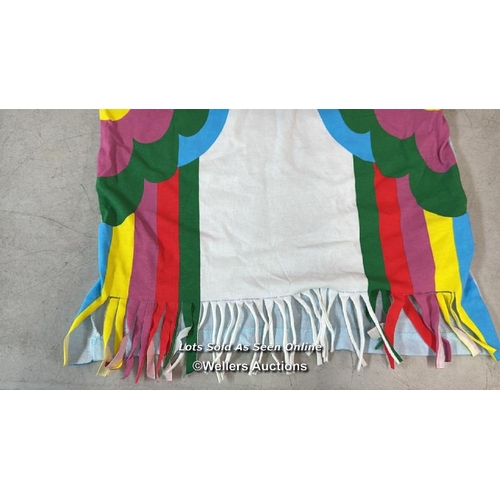 8228 - RRP: 65 - STELLA MCCARTNEY KIDS TWIN PARROT FRINGE  DRESS / 5 / NEW WITH TAGS / SEE IMAGES