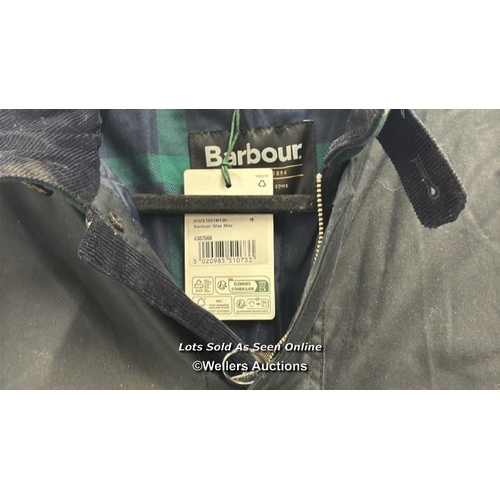 8236 - RRP: 299 - BARBOUR WAX MAC JACKET / M / NEW WITH TAGS / SEE IMAGES