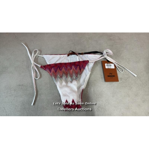 8239 - RRP: 340 - MISSONI BIKINI BOTTOMS / 42 / NEW WOITH TAGS / SEE IMAGES / S27