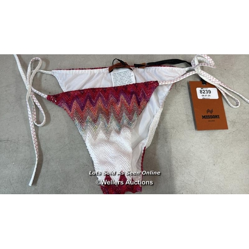 8239 - RRP: 340 - MISSONI BIKINI BOTTOMS / 42 / NEW WOITH TAGS / SEE IMAGES / S27