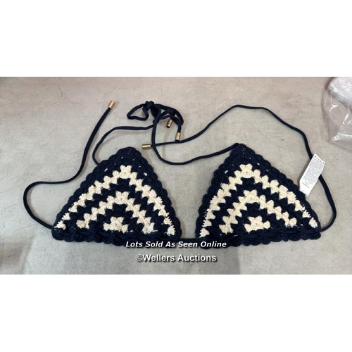 8241 - ZIMMERMANN CHINTZ CHEVRON CROCHET BIKINI / 3 / NEW, WITHOUT TAGS / SEE IMAGES / S27