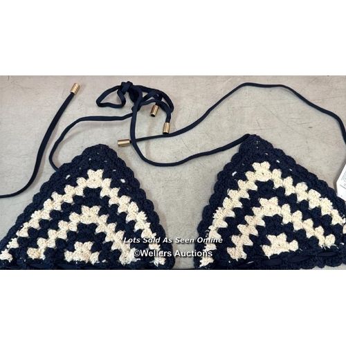 8241 - ZIMMERMANN CHINTZ CHEVRON CROCHET BIKINI / 3 / NEW, WITHOUT TAGS / SEE IMAGES / S27