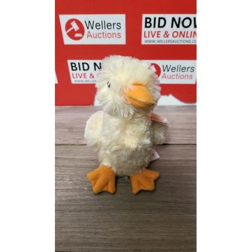 5236 - RRP: 6.99 - AURORA, 40441, MINI FLOPSIES SPRING COLLECTION QUACKER, 6IN, SOFT TOY, YELLOW / SEE IMAG... 