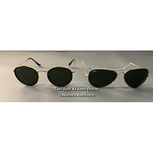 9638 - SUNGLASSES RAY BAN X2 INC. AVIATOR GREEN, RB 3647