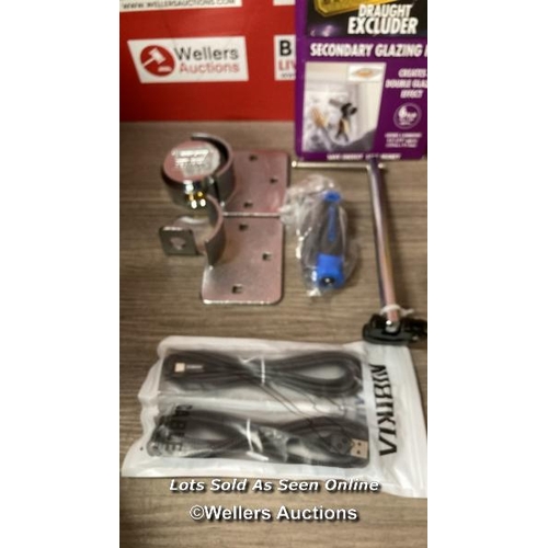 1114 - SELECTION OF HOME ITEMS WORTH APPROX £75.00 INCL: RRP: 8.99 - COMMAND MEDIUM DESIGNER HOOKS, WHITE -... 