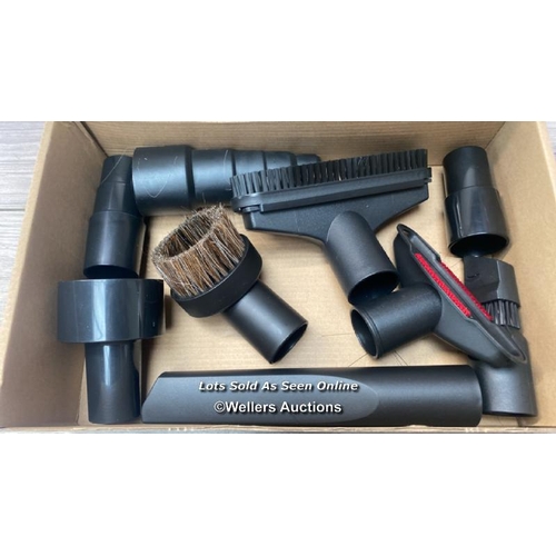 3261 - RRP: 14.805 - 10PCS UNIVERSAL VACUUM ATTACHMENTS KIT WET DRY PLASTIC VACUUM HOSE ADAPTER 1-1/4