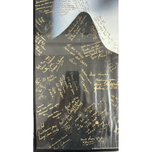 98 - The Phantom of the Opera - A framed cast signed poster given as a leaving present to Laurie Sauterea... 