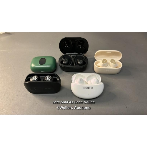 9598 - EARBUDS X5 INC. JLAB, JABRA, POOUNUR, OPPO