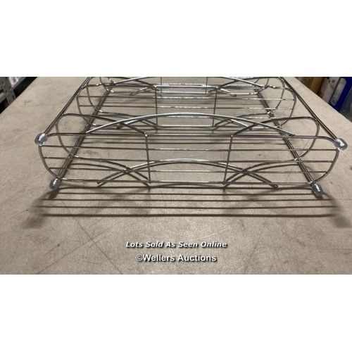 5246 - KITCHENISTA FREE STANDING SPICE AND HERB RACK, UNIVERSAL TO FIT MULTIPLE SIZED JARS (CHROME) / VIEW,... 
