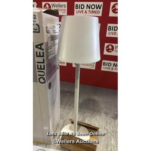 1004 - GOODHOME QUELEA RECHARGABLE TABLE LAMP / VIEW, BID AND BUY IN THE ROOM, THEN TAKE AWAY THE SAME DAY ... 