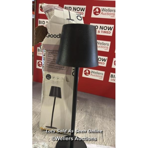 1010 - GOODHOME QUELEA RECHARGABLE TABLE LAMP / VIEW, BID AND BUY IN THE ROOM, THEN TAKE AWAY THE SAME DAY ... 