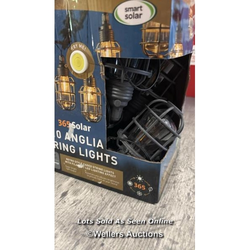 1012 - SMART SOLAR ANGLIA STRING LIGHTS / VIEW, BID AND BUY IN THE ROOM, THEN TAKE AWAY THE SAME DAY / VIEW... 