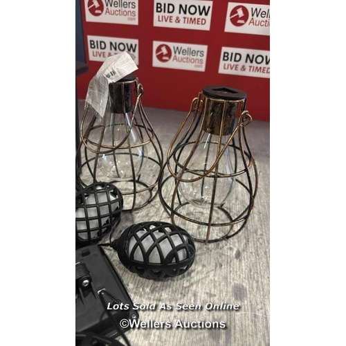 1019 - 4X ASSORTED OUTDOOR LIGHTS / VIEW, BID AND BUY IN THE ROOM, THEN TAKE AWAY THE SAME DAY / VIEWING FR... 