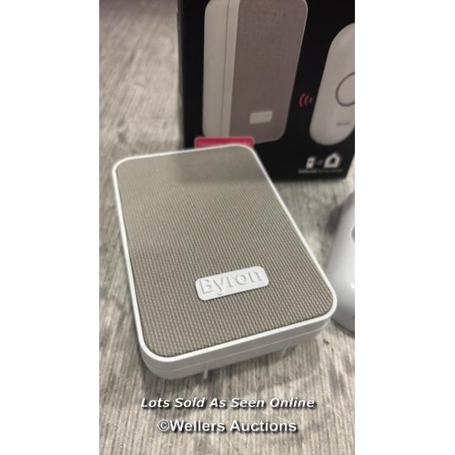 1021 - BYRON PORTABLE WIRELESS DOORBELL SET / VIEW, BID AND BUY IN THE ROOM, THEN TAKE AWAY THE SAME DAY / ... 