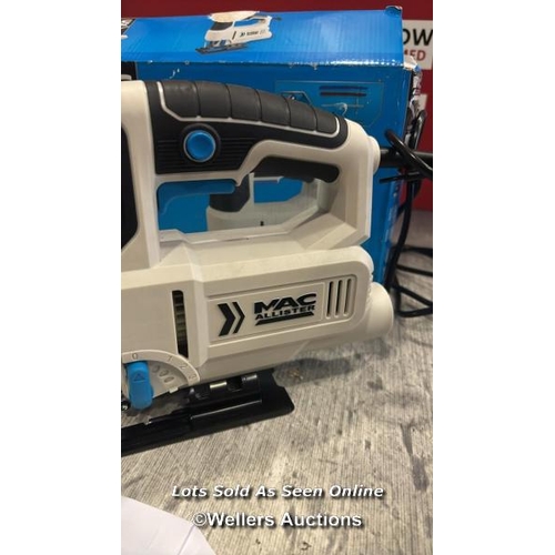 1039 - MAC ALLISTER MULTIPENDULUM JIGSAW 600W / VIEW, BID AND BUY IN THE ROOM, THEN TAKE AWAY THE SAME DAY ... 