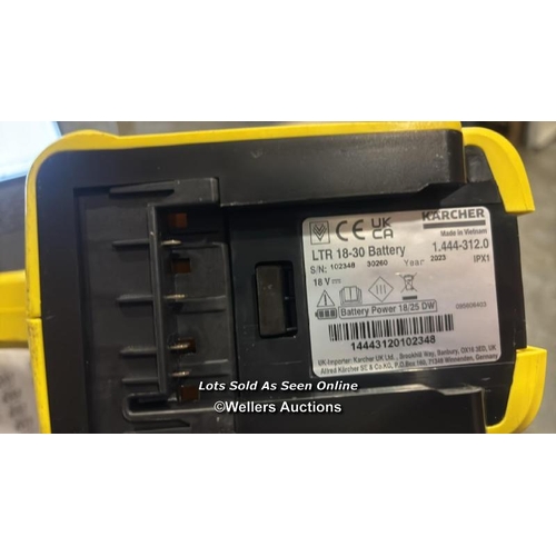 1056 - KARCHER BATTERY POWERED GRASS TRIMMER / NO BATTERY / VIEW, BID AND BUY IN THE ROOM, THEN TAKE AWAY T... 