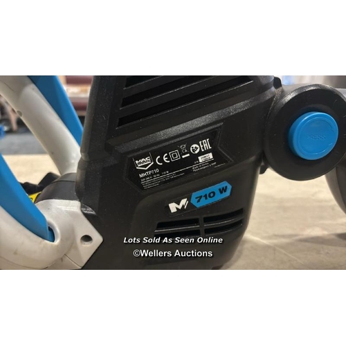 1058 - MAC ALLISTER 710W 60CM HEDGE TRIMMER / WITH BATTERY AND CHARGER / CUT WIRE / VIEW, BID AND BUY IN TH... 