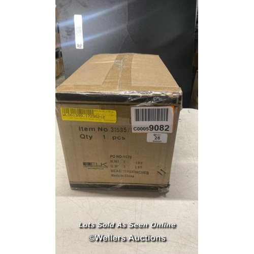 28 - RRP: 156.74 - IVY BRONX 1 - LIGHT DOME PENDANT / BRAND NEW & SEALED - SEE ALL IMAGES / VIEW, BID AND... 