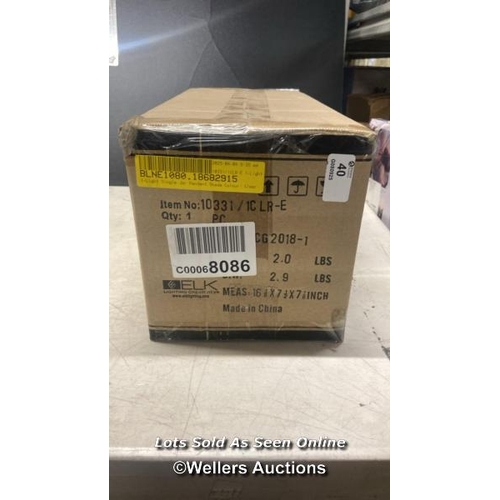 40 - RRP: 98.99 - HIGHLAND DUNES 1-LIGHT SINGLE JAR PENDANT / BRAND NEW & SEALED - SEE ALL IMAGES / VIEW,... 