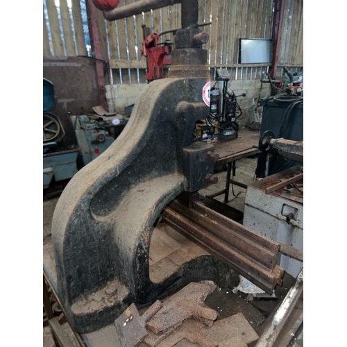 100 - NORTON DB6 FLY PRESS ON WORK BENCH WITH ASSOCIATED PRESS TOOLING