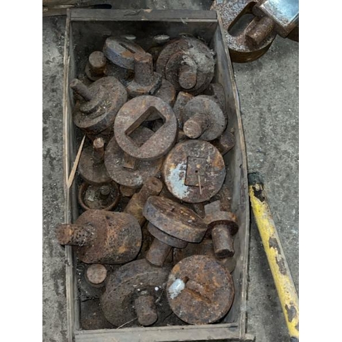 103 - CRATE OF ASSORTED PRESS PUNCHES