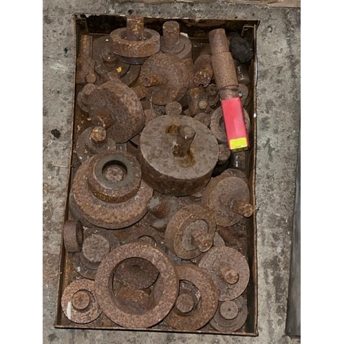 104 - CRATE OF ASSORTED PRESS PUNCHES