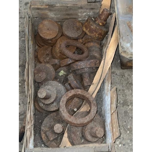 105 - CRATE OF ASSORTED PRESS PUNCHES