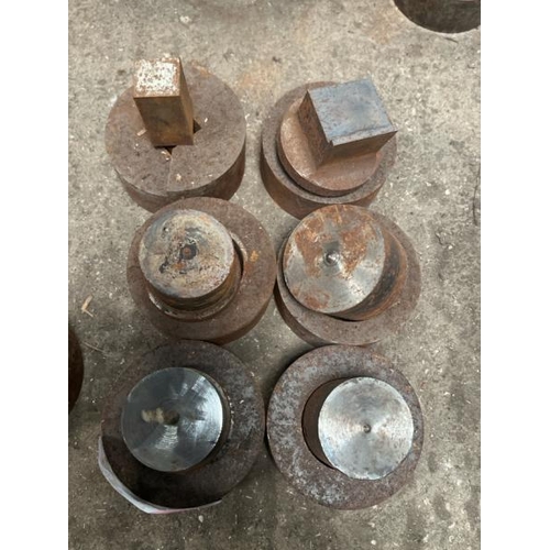 107 - X6 ASSORTED PRESS PUNCHES