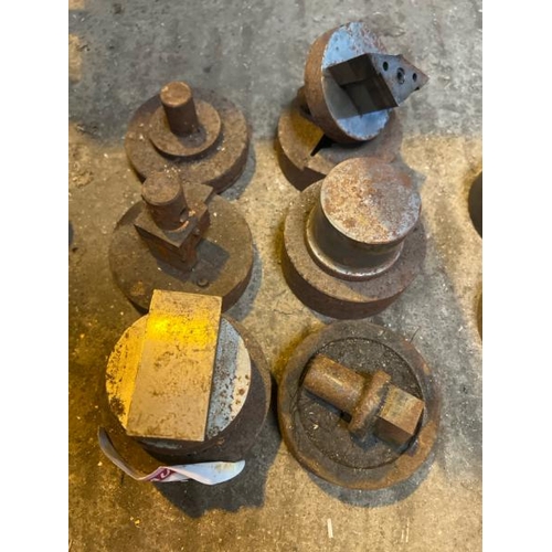 109 - X6 ASSORTED PRESS PUNCHES