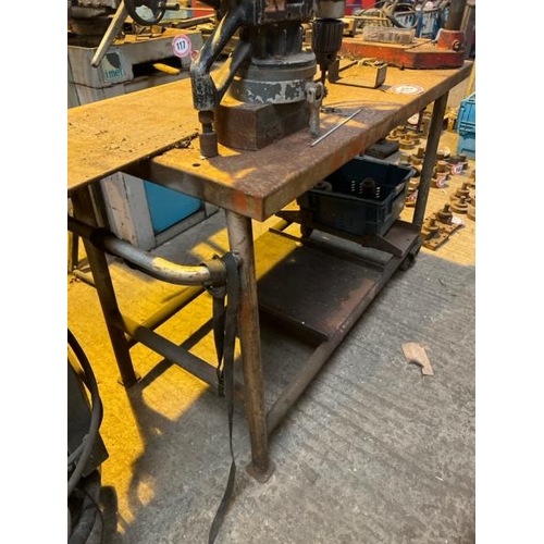 116 - MOBILE METAL WORK BENCH