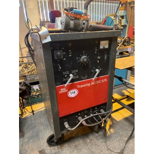 119 - BOC TRANSTIG AC/DC 375  TIG WELDER