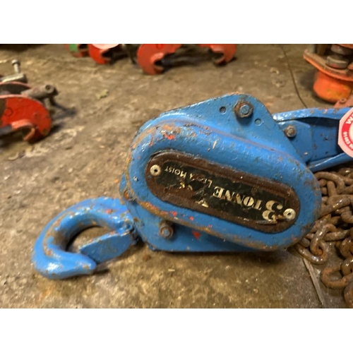 65 - 3 TONNE LEVER HOIST AND CHAIN