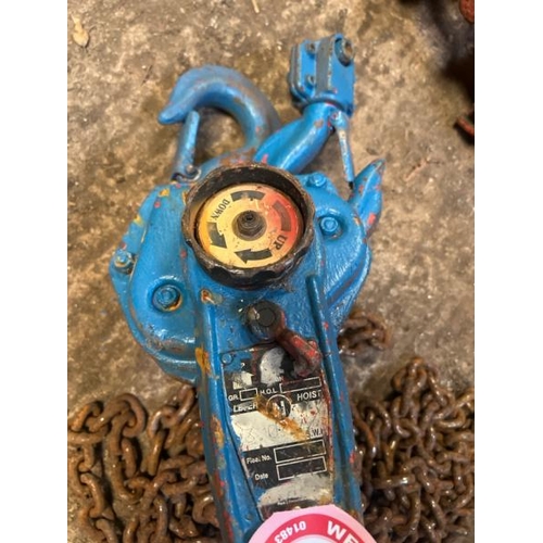 66 - 3 TONNE LEVER HOIST AND CHAIN