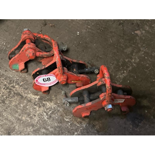 68 - X3 3 TONNE BEAM CLAMPS