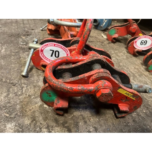 70 - X3 3 TONNE BEAM CLAMPS