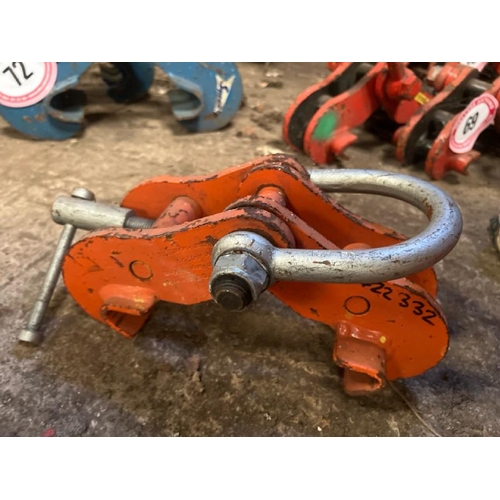 70 - X3 3 TONNE BEAM CLAMPS