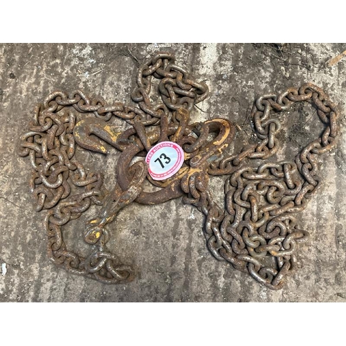 73 - HEAVY DUTY LIFTING CHAINS WITH ADJUSTABLE LOCKS
