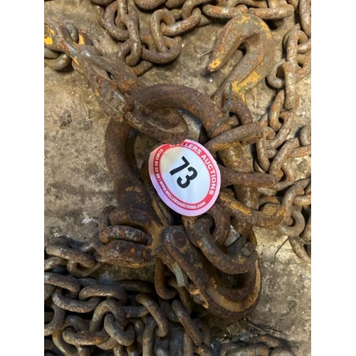 73 - HEAVY DUTY LIFTING CHAINS WITH ADJUSTABLE LOCKS