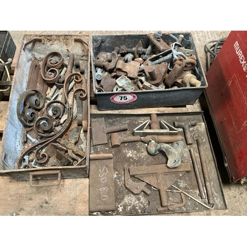 75 - X3 CRATES OF HARDWARE