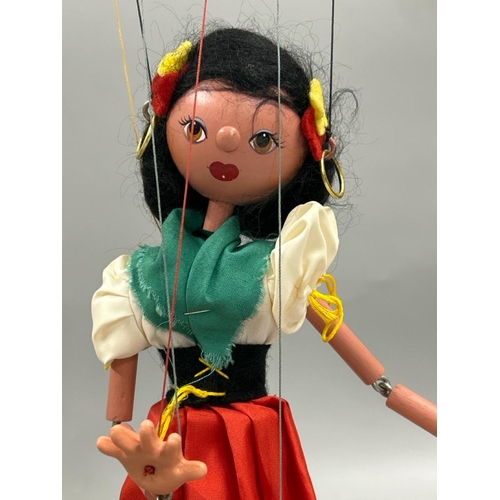 Pelham puppet Gypsy Girl, c1950's, good condition with all strings ...