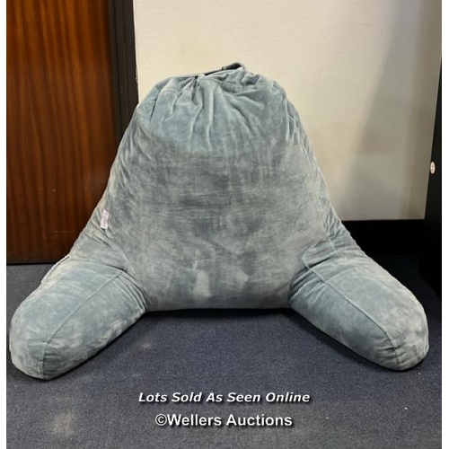 8268 - BYRE MILLIARD READING PILLOW WITH SHREDDED MEMORY FOAM LARGE ADULT BACKREST WITH ARMS BACK SUPPORT