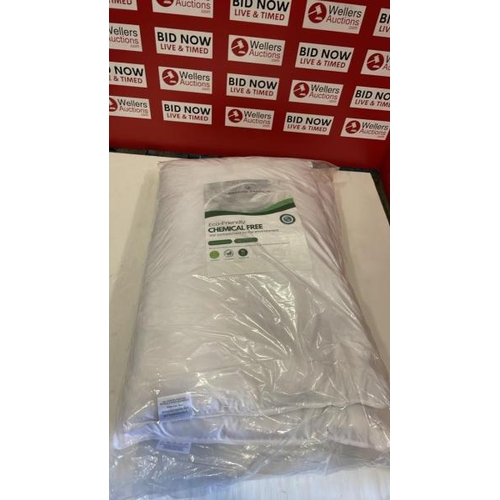 8255 - SET OF TWO ECO-FRIENDLY CHEMICAL FREE DUCK FEATHER PILLOWS / NEW / VIEW, BID AND BUY IN THE ROOM, TH... 