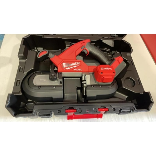 8285 - NEW MILWAUKEE FUEL BRUSHLESS BAND SAW, BODY ONLY / VIEW, BID AND BUY IN THE ROOM, THEN TAKE AWAY THE... 