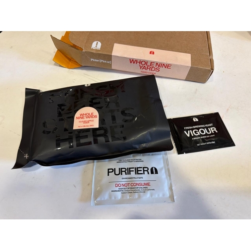 7063 - X2 PINTER PACK BREWING INGREDIENTS KIT, BLACK MAGIC HOUR, PUMPKIN SPICE STOUT AND WHOLE NINE YARDS C... 