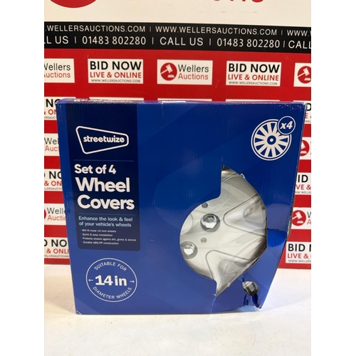 7065 - STREETWIZE WHEEL COVERS, 14 INCH, NEW