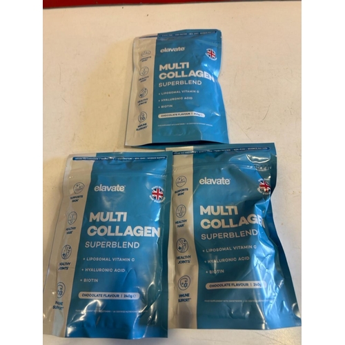 7075 - X3 ELAVATE MULTI COLLAGEN SUPERBLEND 240G PACKS