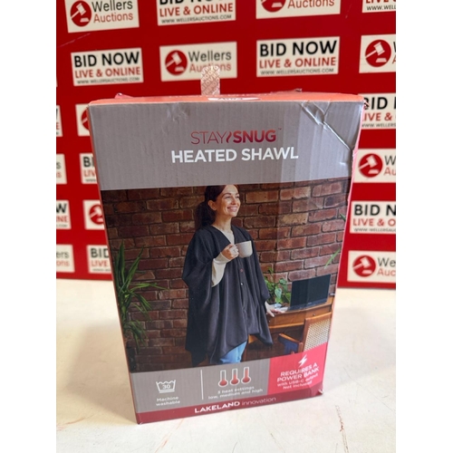 7084 - STAYSNUG HEATED SHAWL, NEW