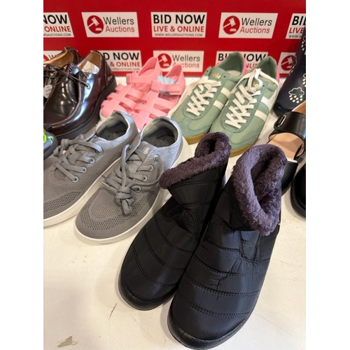 7090 - BAG OF X10 NEW PAIRS OF FOOTWEAR INC. MOUNTAIN WAREHOUSE, GRASS AND AIR, AND MORE