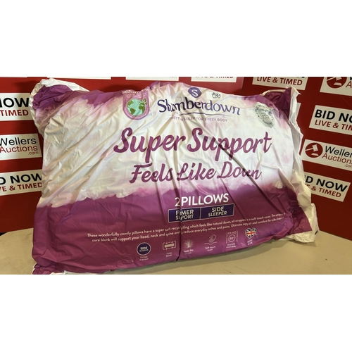 7101 - SLUMBERDOWN 2 PACK FEELS LIKE DOWN PILLOWS, NEW